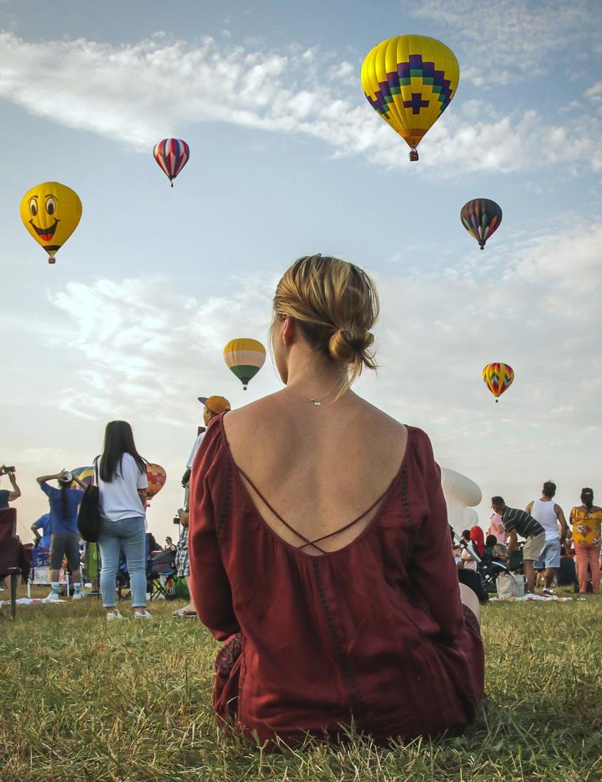 Amber at the Balloon Festival